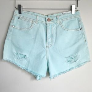 Zara | 💚 Mint High Waisted Shorts Size 4